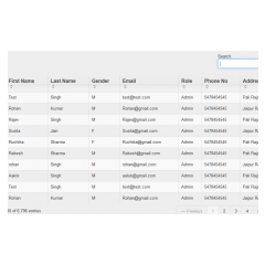 BootStrape Jquery DataTable